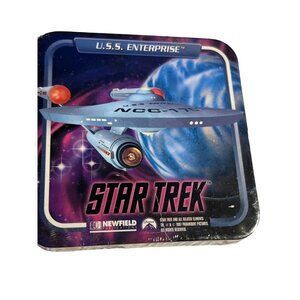 Vintage Star Trek U.S.S. Enterprise Cardboard Coaster